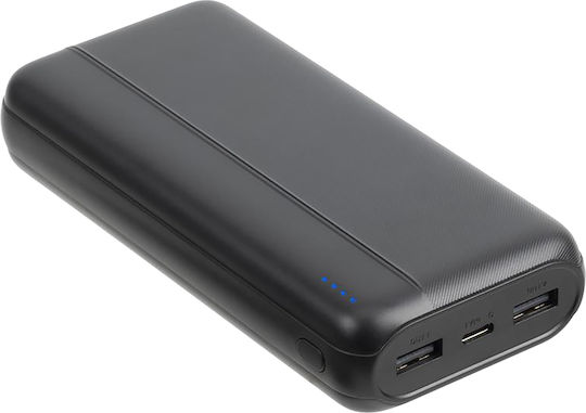 Rivacase VA2071 Baterie Externă 20000mAh Cu 2 Porturi De Ieșire USB-A Și Port De Ieșire USB-C Power Delivery Negru