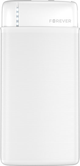 Forever TB-100M Power Bank 10000mAh Λευκό