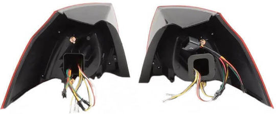 JOM Πίσω Φανάρια LED Volkswagen Golf Mk5 (V) Dark Cherry Red 2003-2008 2τμχ