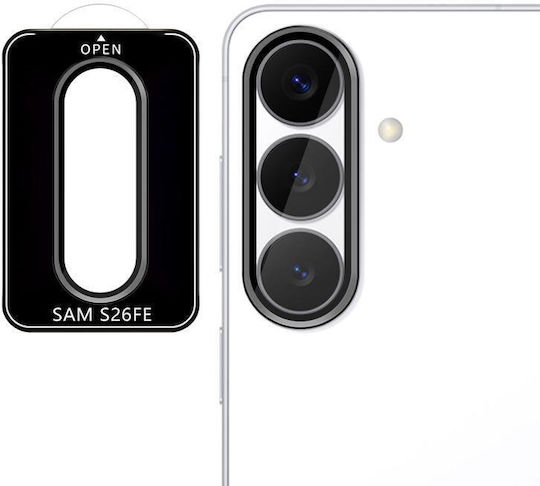Galaxy S26 Fe 5g Kalebol No Flicker Ultra-thin Individual Camera Lens Tempered Glass Film Black