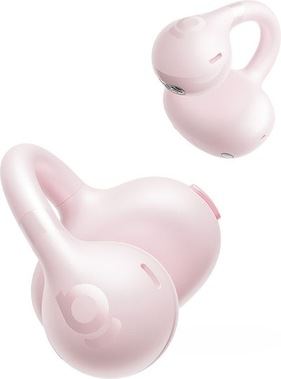 Baseus BC1 Open Ear Bluetooth Безжични Слушалки с Калъф за Зареждане Розови