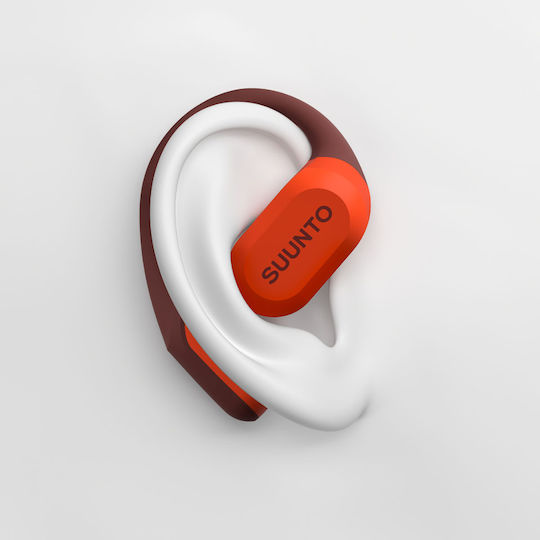 Suunto Spark Open Ear Bluetooth Handsfree Căști cu Rezistență la Transpirație și Husă de Încărcare Coral Orange