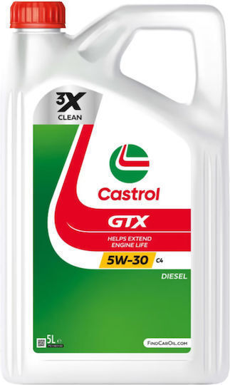 Castrol GTX Synthetisch,Polyester/Cotton/Leather Autopflegeöl 5W-30 4Es