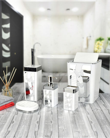 SteweHome SteweHome Badezimmerzubehör-Set Kunststoff Silber 5 Stück