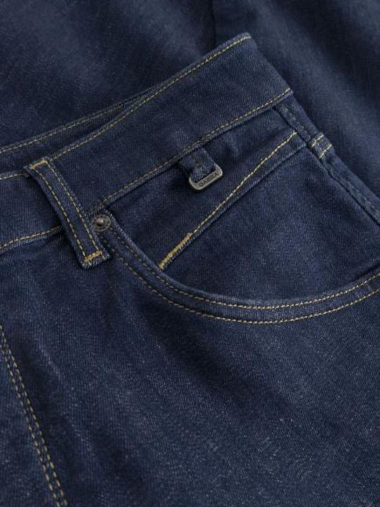 Alex Pantaloni De Blugi Pentru Bărbați Cropped Elastic Tapered Albaștri