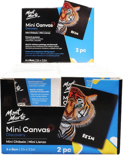 Mont Marte Mini Canvas 6x8cm 2pcs/set
