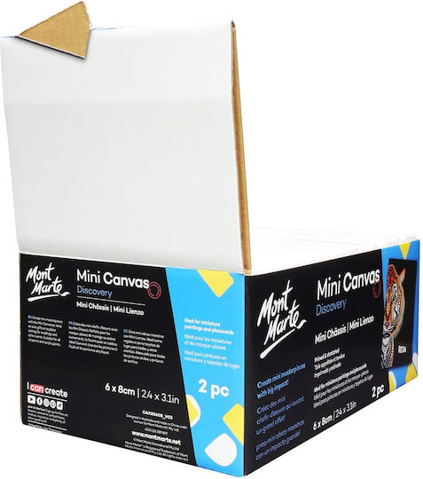 Mont Marte Mini Canvas 6x8cm 2pcs/set
