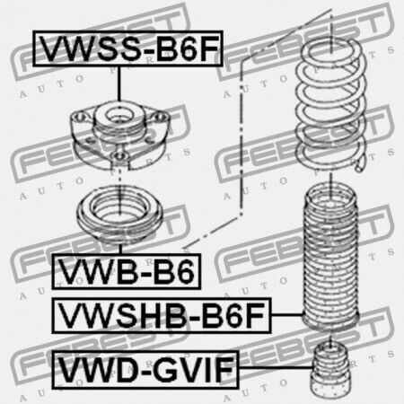 Vorderes Stoßdämpfer Rebound Skoda Octavia 1z 2004-2013 Cz 1k0412303g