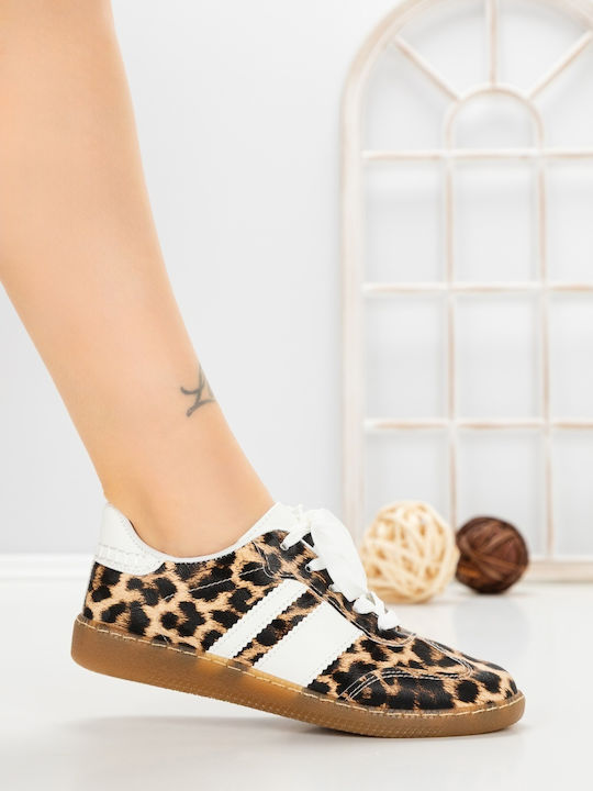 Adidași Flatforms Pentru Femei Leopard