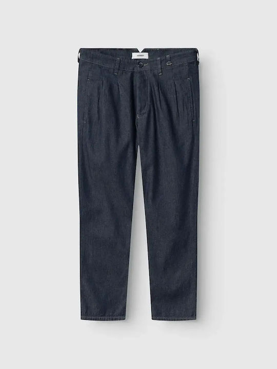 Ανδρικό Παντελόνι Τζιν Cropped Loose Fit Μπλε