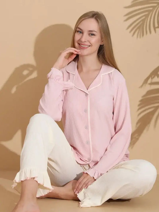 Boyraz Summer Women's Pink Pyjama Set
