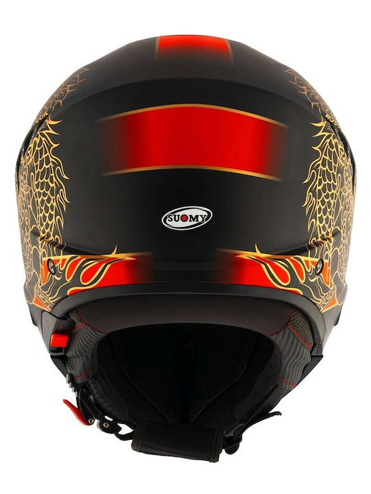 Suomy Armor Dragon Matt Red Каска за мотор Modular ECE 22.06 1200gr с Sunvisor
