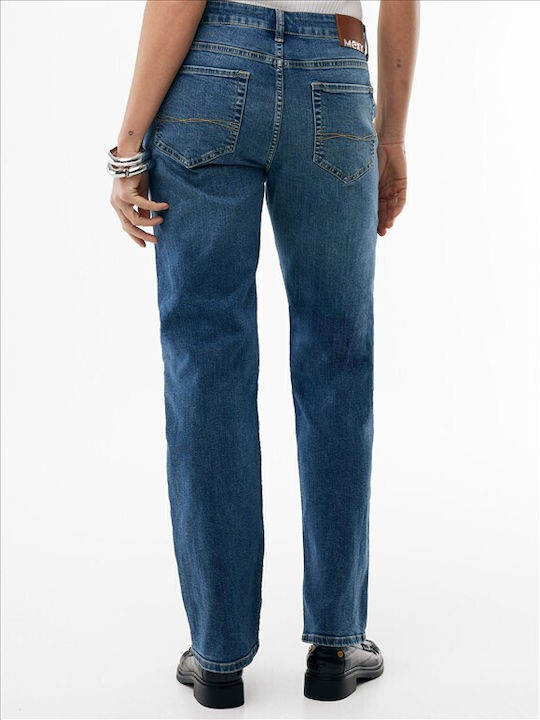 Pantaloni Jean de damă cu croială dreaptă