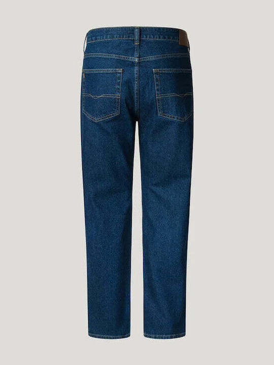 Cash Herren Jeanshose Elastischer Regulär Gerade Passform Blau
