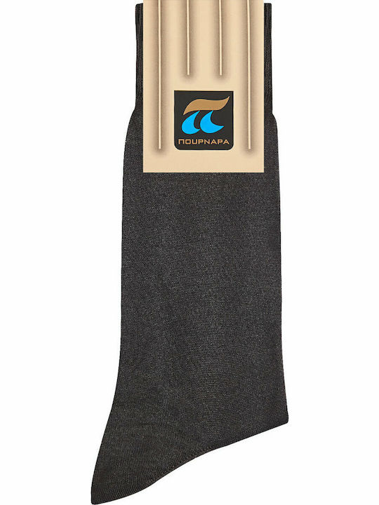 Pournara Men's Monochrome Grey Socks 2Pack