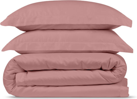 Valeria Home Duvet Cover Set 220x240cm Super King with 2 Pillowcases and 1 Bed Sheet Pink Valeria Home Duvet Cover Set 220x240cm Super King with 2 Pillowcases and 1 Bed Sheet Pink