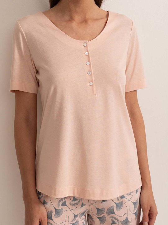 Sofiaman Sofiaman Sommer Baumwollene Damen Schlafanzug Set Rosa