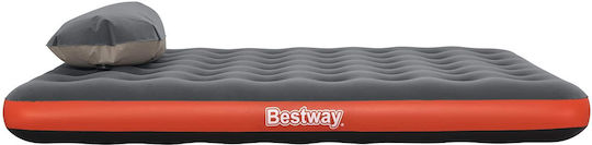 Bestway Bestway Doppel-Luftmatratze mit Integrierter Handpumpe 203x152x22cm Grau