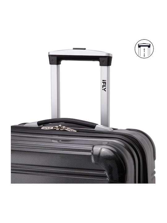 iFly Großer Reisekoffer Schwarz Höhe 75cm