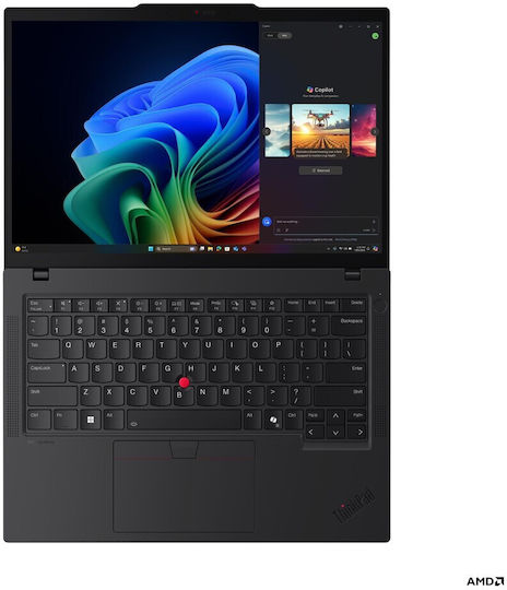 Lenovo ThinkPad T14 Gen 6 (AMD) 14" IPS FHD+ (Ryzen AI PRO Seria 300-AI 7 PRO 350/64GB/1TB SSD/Windows 11 Pro) (Tastatură Engleză Internațională)