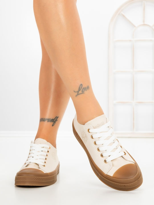 Adidași Flatforms Pentru Femei Bej