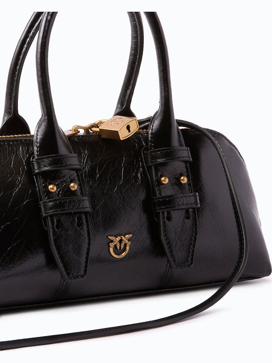 Leather Women's Handbag Crossbody Shoulder Black
