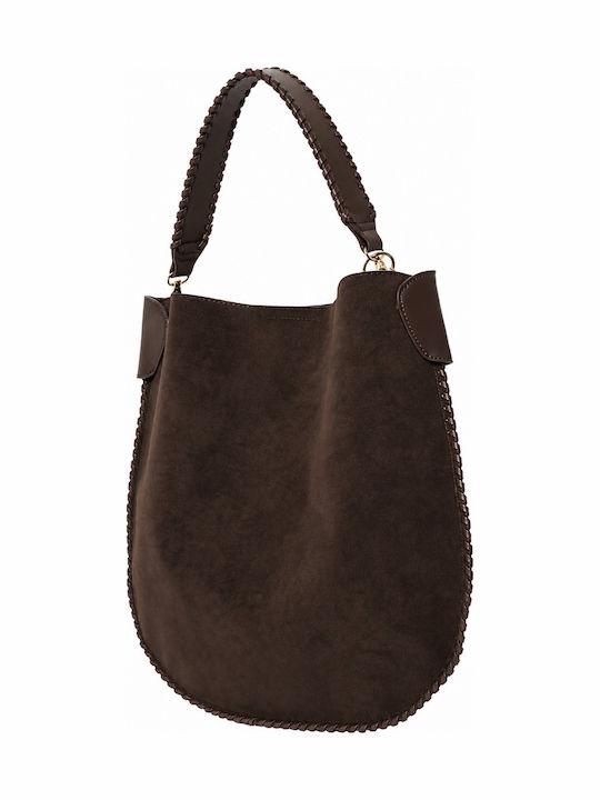 Women's Hobo Bag Suede Brown