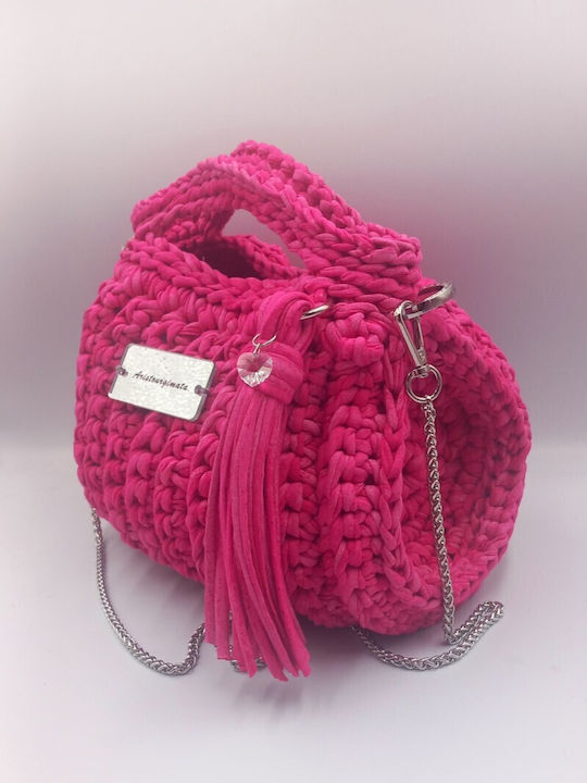 Knitted Women's Shoulder Crossbody Handbag Purple