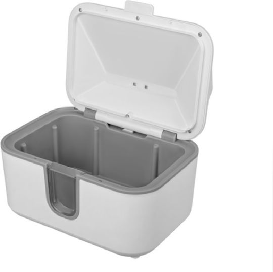 Încălzitor Șervețele Umede Piele Sensibilă Pentru Bebe Tip Dispenser 3 Moduri Control Temperatură Panou Tactil Led Capacitate 80 Șervețele Încălzire Uniformă Menține Prospețimea Umidității Dimensiuni 26 X 20 Cm Alb