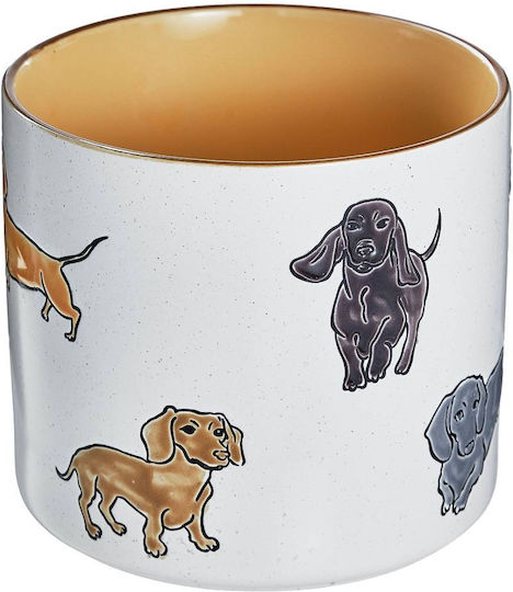Butlers Dog Lover Κασπώ Κεραμικό Μπεζ 18x18εκ.