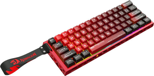 Redragon Venom K753 HE Gaming Mechanical Keyboard 60% with Magnetic Switches and RGB Lighting International English Red