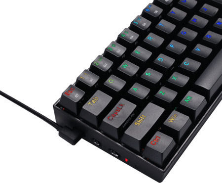 Redragon K530 Draconic Pro Безжично Гейминг Механично Клавиатура 60% с Кафяво по Поръчка Управление и RGB Осветление International English