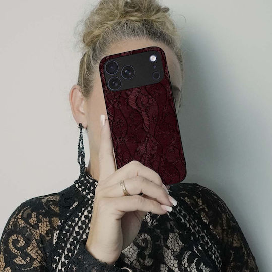 Калъф Sonique Diva Series Xiaomi Poco F7 5g Бордо Дантела