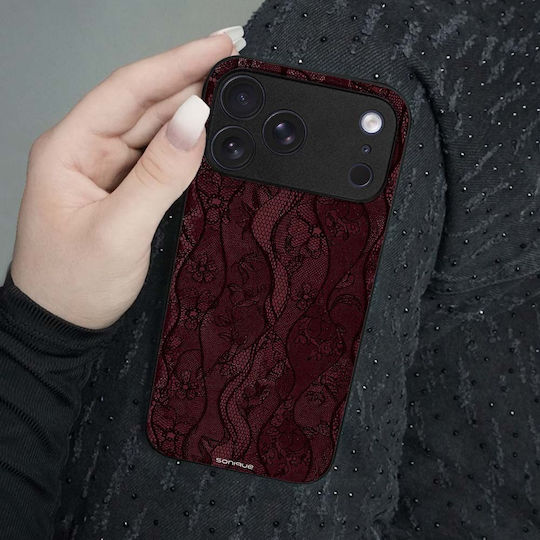Калъф Sonique Diva Series Xiaomi Poco F7 5g Бордо Дантела