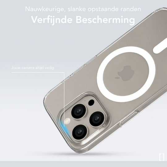 Nekit Handyhülle Für iPhone 15 Pro Max Dünne Bare Hülle Harte Dünne Transparente Magsafe 1,2mm