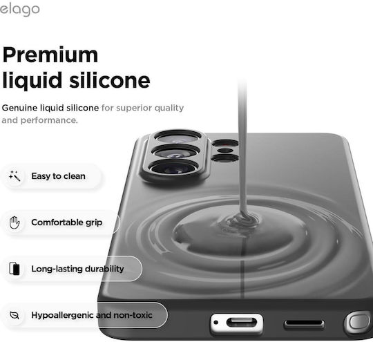Θήκη Samsung Galaxy S26 Ultra Elago Magnetic Silicone Case Premium Σιλικόνης Magsafe Black Egs26mssc69-bk