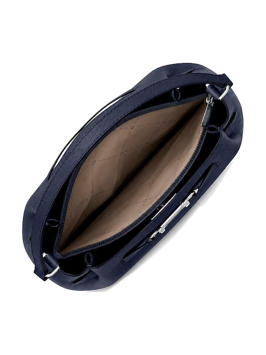 Damenhandtasche aus Leder Navy