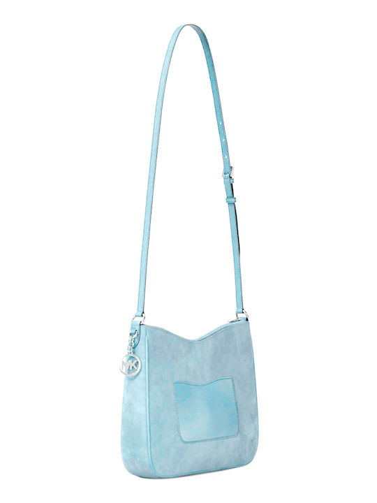 Michael Women's Crossbody Suede Light Blue Bag