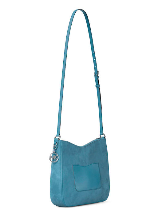Women's Crossbody Bag Suede Light Blue