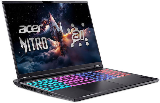 Acer Nitro 16 AI AN16 -61 16 Zoll IPS QHD+ 180Hz Ryzen AI 300 Serie Modell 9 365/32GB/2TB SSD GeForce RTX 5070 Ti Windows 11 Pro Tastatursprache Englisch (US)