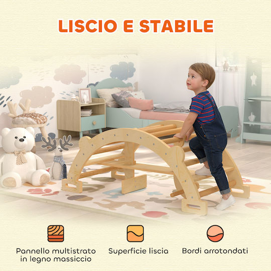 Aiyaplay Wooden Montessori Arch for Children 2-4 Years Convertible Swing 110x52x45 cm Wood 331-100v00nd