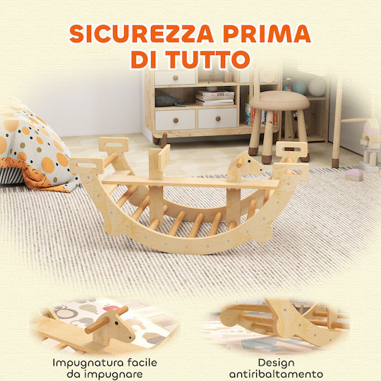 Aiyaplay Wooden Montessori Arch for Children 2-4 Years Convertible Swing 110x52x45 cm Wood 331-100v00nd