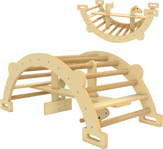 Aiyaplay Wooden Montessori Arch for Children 2-4 Years Convertible Swing 110x52x45 cm Wood 331-100v00nd