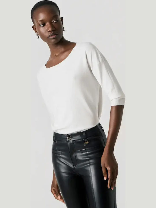 Women's Sweater with 3/4 Sleeve Black