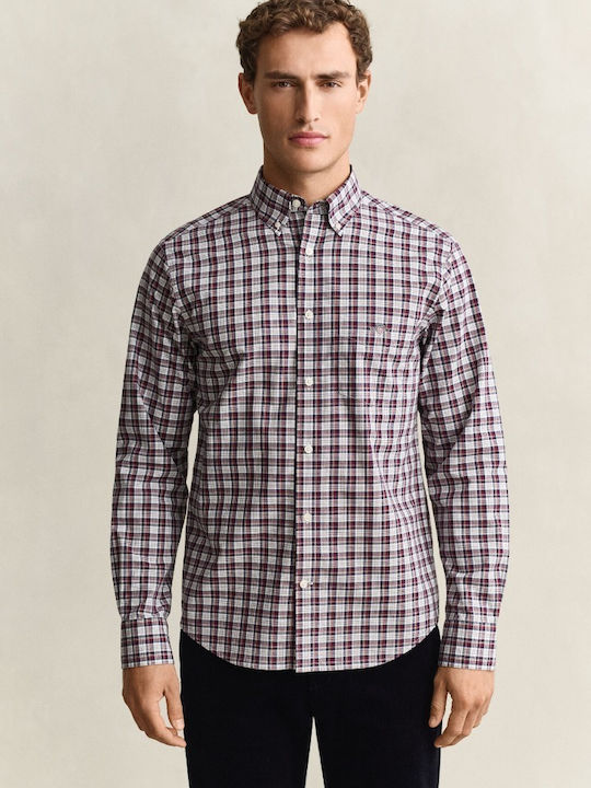 Short Sleeve Checked Red Shirt