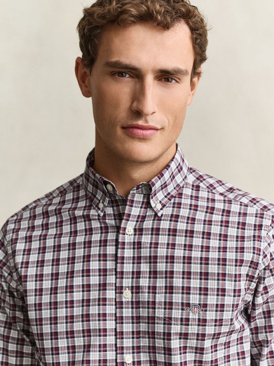 Short Sleeve Checked Red Shirt