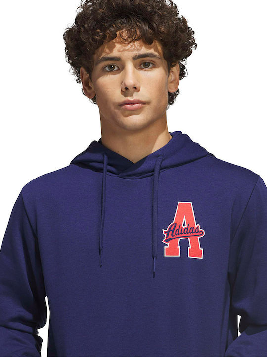 Sportswear Φούτερ με Κουκούλα Μπλε