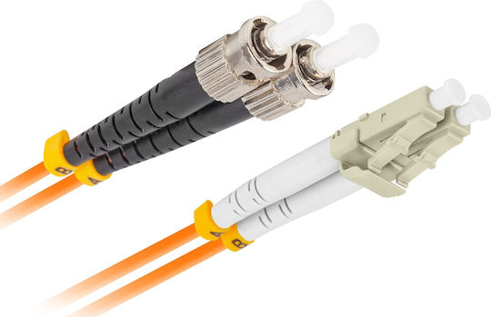 Lanberg Fiber Optic Cable LC/UPC-ST/UPC 1m Orange 1pcs