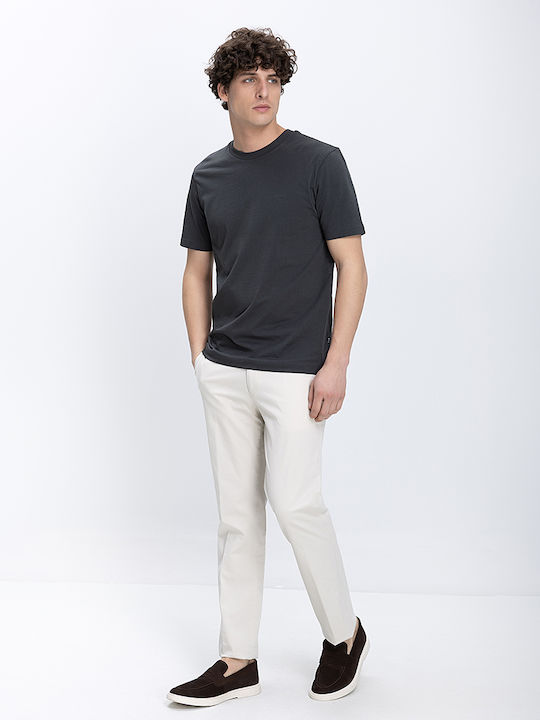 Kaiserhoff Men's Trousers Chinos Stretch with Straight Leg Style Beige Light