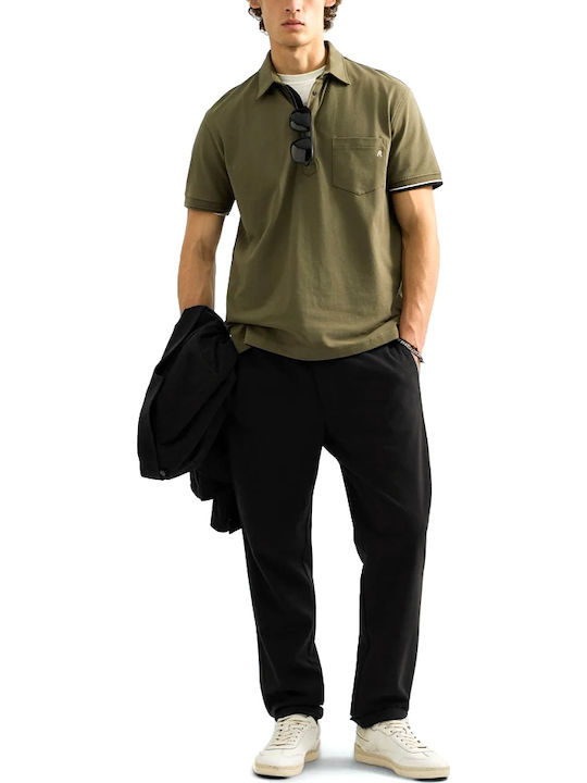 Мъжки Панталон Chino Еластичен Slim Fit Черен